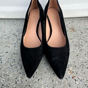 Cole Haan Black Suede Heels